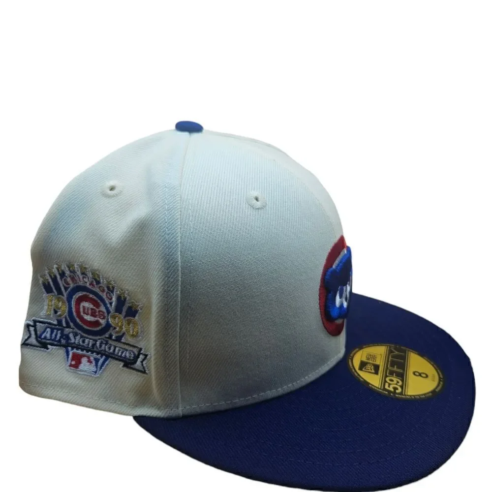 Hat Club RARE 8 White Dome Chicago Cubs Off White Two Tone Fitted Hat Era